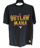 Under Armour Project Rock Outlaw Mana Short Sleeve Shirt Loose Fit Gray ... - $17.81