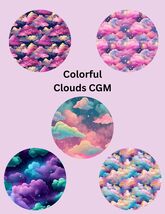 Colorful Clouds CGM Adhesive Patch, Dexcom G7/Libre/G6, Omnipod Cover - ... - $12.99
