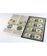 Series of 1985 $1 Federal Reserve Note Sheet (4Pcs) FR#1913-H - €34,10 EUR