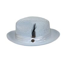 Men's Summer Spring Braid Straw style Hat by BRUNO CAPELO JULIAN JU901 White image 2