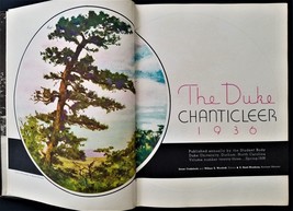 1936 antique DUKE UNIVERSITY durham nc YEARBOOK The Duke Chanticleer - $42.08