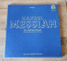 Handel Messiah London Philharmonic Orchestra Sor Adrian Boult Deluxe Limited - £14.99 GBP