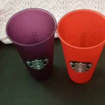 Starbucks Purple And Red 24oz Plastic Cup For Cold Beverages Only - £11.82 GBP