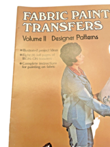 Book Fabric Painting Transfers Vol. II Designer Patterns by Jackie Steph... - $9.37