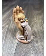 Fontanini Girl Palm of my Hand Depos Italy 1987 Simonetti 4.5&quot; Figurine - $28.15 CAD