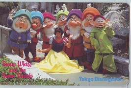 Walt Disney Snow White &amp; 7 Dwarfs Tokyo Disneyland Japan NTT Phone  Card - £15.33 GBP