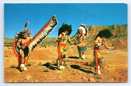 Postcard Native American Indian Dancers Gallup New Mexico - £3.56 GBP