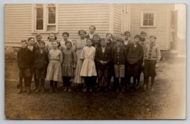 RPPC School Children Class Photo Boys and Their Fun Faces Postcard E29 - £10.51 GBP