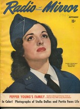 Radio and Television Mirror 9/1942-Diane Courtney-pulp fiction-WWII issue-VF - £92.26 GBP