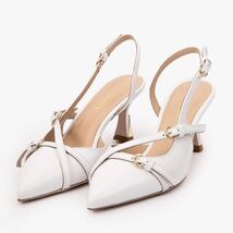 The Atlantic White Leather Slingback Women Sandal image 2