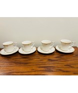 Noritake Satin Gown Fine China Cup and Saucer Set 7730 Gold Trim - $831.77 MXN