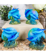 Ebros Nautical Ocean Marine Reef Swimming Dolphins Fish W/ Clams Mini Fi... - $30.07 CAD