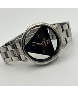 Wilon Silver Tone Black Triangle See-through 37mm Women’s Watch New Battery - €14,15 EUR