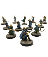 Wood Elf Warriors 12 Painted Miniatures Lothlorien Ranger Middle-Earth - £98.77 GBP