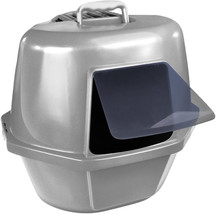 Extra Giant Cat Litter Box Enclosed Cat Pan Hooded Jumbo Covered Kitty H... - $83.99
