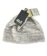 Jack Wolfskin Aquila Cap Beanie Knit Fleece Lined Unisex Gray Size M - £7.69 GBP