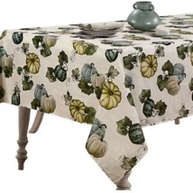 Colordrift Tablecloth Pumpkin Shadow Neutral Classic Fall Thanksgiving 6... - $436.30 MXN