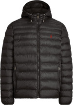 Polo Ralph Lauren Black Bleeker Hooded Puffer Jacket, 3XB 3X-Large Big 8... - $223.25