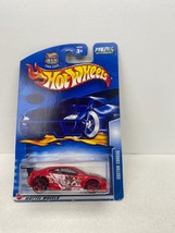 HOT WHEELS CUSTOM COUGAR Yu-Gi-Oh Red Die-Cast Car 2002 - £5.99 GBP