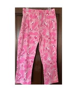 Lilly Pulitzer Pink Panther Pant Womens Size 12 Panther Floral Pattern H... - $53.72 CAD