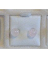 Rose Quartz Semi Precious Ball Post &amp; Nut Earrings - $4.11 CAD