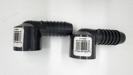 Lasco Schedule 40 Elbows 3/4&quot; FPT x 3/4&quot; Barbed PVC 90 Degree Fitting Lot of 2  - £6.29 GBP