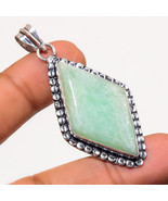 Amazonite Gemstone Handmade Fashion Engagement Gift Pendant Jewelry 2.40... - £3.15 GBP
