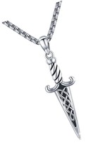 An item in the Antiques category: Celtic Dagger/Wolf Teeth/Mjolnir/Anchor/Cross Necklace for