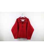 Vtg 90s Columbia Womens Large Distressed Spell Out Half Zip Fleece Sweat... - $922.79 MXN