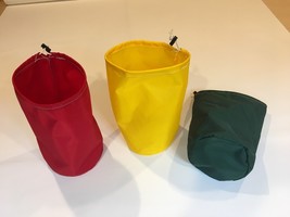 Little Round Sack, Ditty Bag, Stuff Sack 6&quot; x 12 1/2&quot; Red, Yellow, Green... - $290.00 MXN