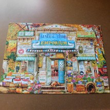 Brown&#39;s General Store Buffalo 500 pc Jigsaw Puzzle 21x15 COMPLETE Aimee ... - £7.64 GBP
