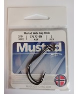 Mustad Wide Gap Hook 37177-BN 3/0, 2 Pieces in Pack - £1.96 GBP