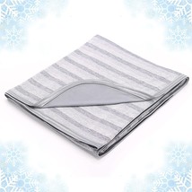 Throw Xl 50&quot; X 70&quot;, Cooling Throw Blanket With Double Sided Cold Effect, - £31.16 GBP