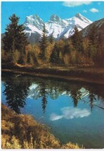Alberta Postcard Banff Three Sister Mountains - £2.31 GBP