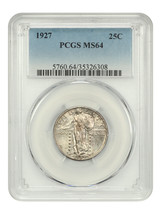 1927 25C PCGS MS64 - £301.79 GBP