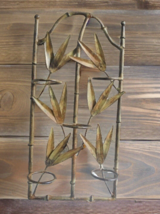 Bamboo Design Candleholders Wrought Iron Hanging Wall Sconce Votive Tealight - £10.01 GBP