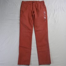 NEW American Eagle 28 x 34 Red Flex Slim Lived-In Khaki Mens Chino Pants - £19.76 GBP