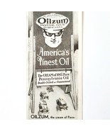 1930 Oilzum Motor Oil Advertisement Pure Pennsylvania Oil Vintage DWJJ19 - $364.42 MXN