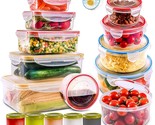 28 Pcs Large Food Storage Containers With Lids Airtight -Freezer &amp; Micro... - $42.99