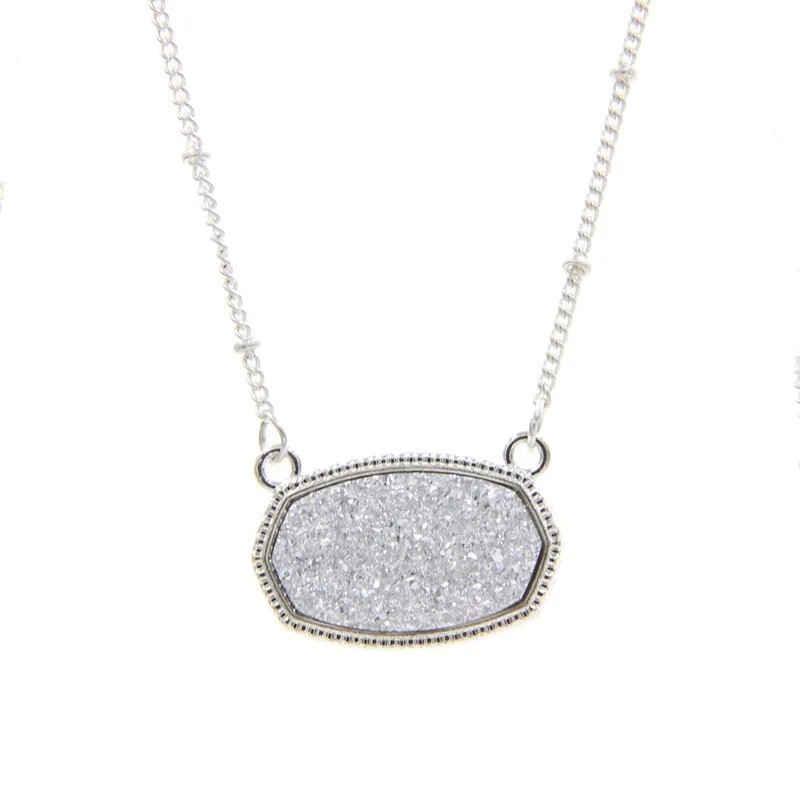 Solid Color Alloy Plating Inlay Artificial Crystal Women's Necklace Item image 7