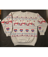 Vintage 80s Cupid Teddy Bear LOVE Sweatshirt Puff Print Cottagecore Gran... - $122.71