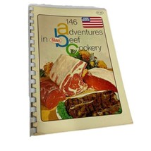 146 Adventures In Proten Beef Cookery 1969 Spiral Bound Vintage Cookbook - £7.49 GBP