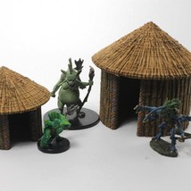 28mm Tribal Huts Tabletop Game Dungeons &amp; Dragons Ancient Wise Terrain - £16.08 GBP