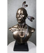 Large Tribal Native American Indian Warrior With Eagle Feather Bust Stat... - $4,606.20 MXN