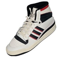 Adidas Original El Dorado High Top Shoes Mens 8 White Black Red Leather ... - £74.75 GBP