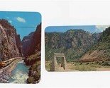 2 Denver and Rio Grande Railroad Postcards Royal Gorge and Glenwood Canyons - $8.91