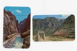 2 Denver and Rio Grande Railroad Postcards Royal Gorge and Glenwood Canyons - £7.00 GBP