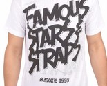 Famous Stars &amp; Straps Steel White FSAS FMS Travis Barker Blink 182 T-Shi... - £10.79 GBP