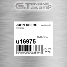 U16975 Eye Pin Fits John Deere (New Oem) - £77.74 GBP