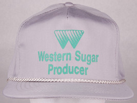 Vtg Western Sugar Producer Hat-Gray-Snapback-Rope Bill-Otto-Farm Crop-De... - £22.41 GBP